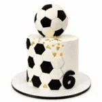 3D Futbol Toplu Doğum Günü Pastası