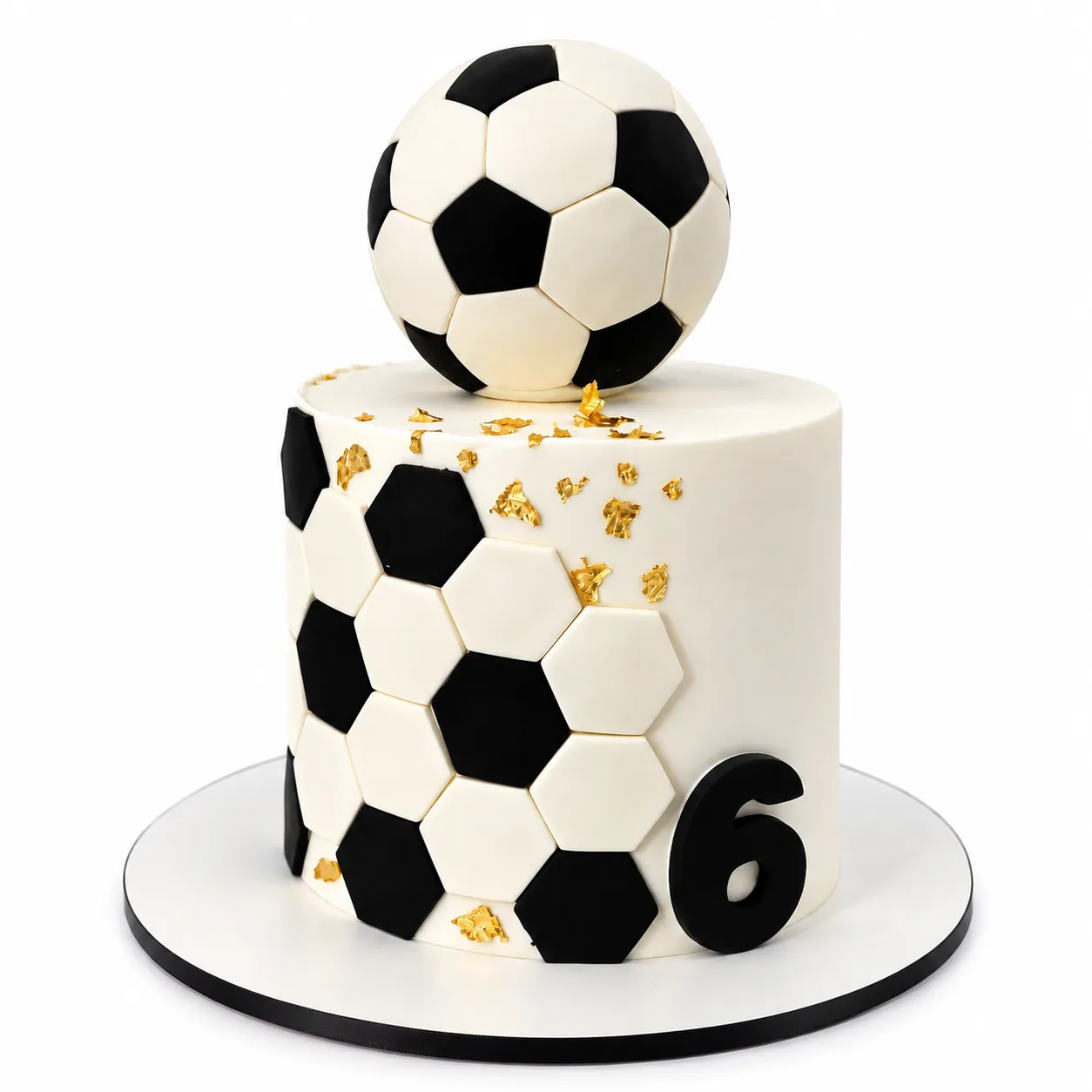 3D Futbol Toplu Doğum Günü Pastası