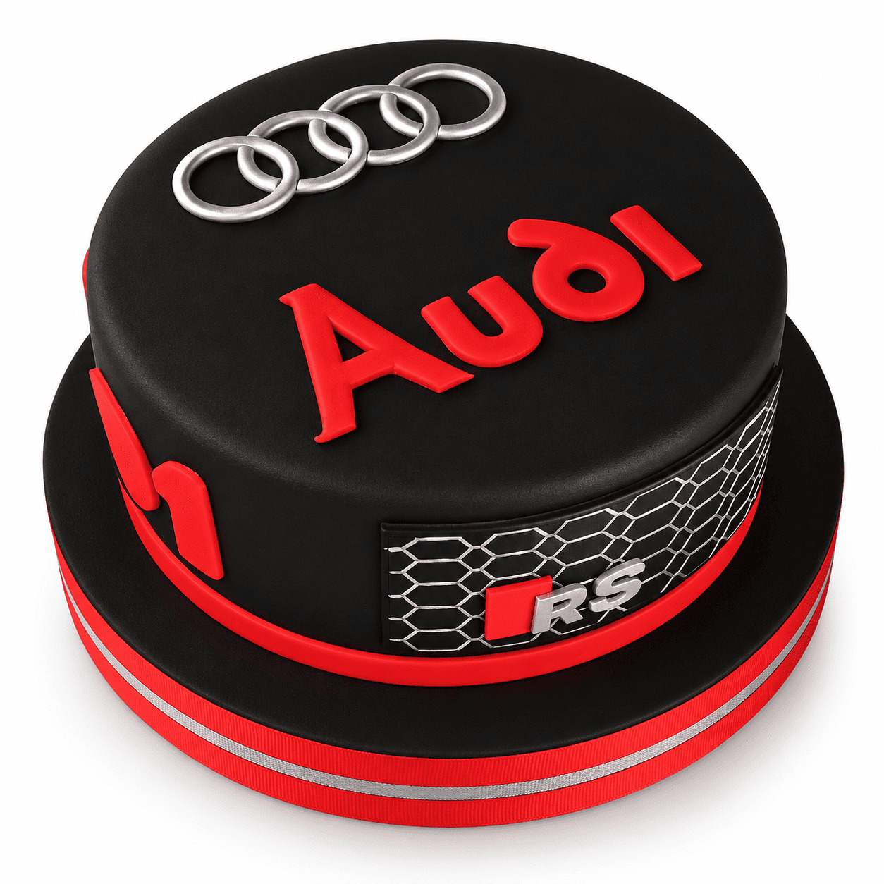 audi-yazili-seker-hamurlu-dogum-gunu-pastasi Audi Şeker Hamurlu Doğum Günü Pastası