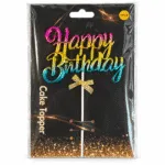 Premium Happy Birthday Pleksi Pasta Süsü