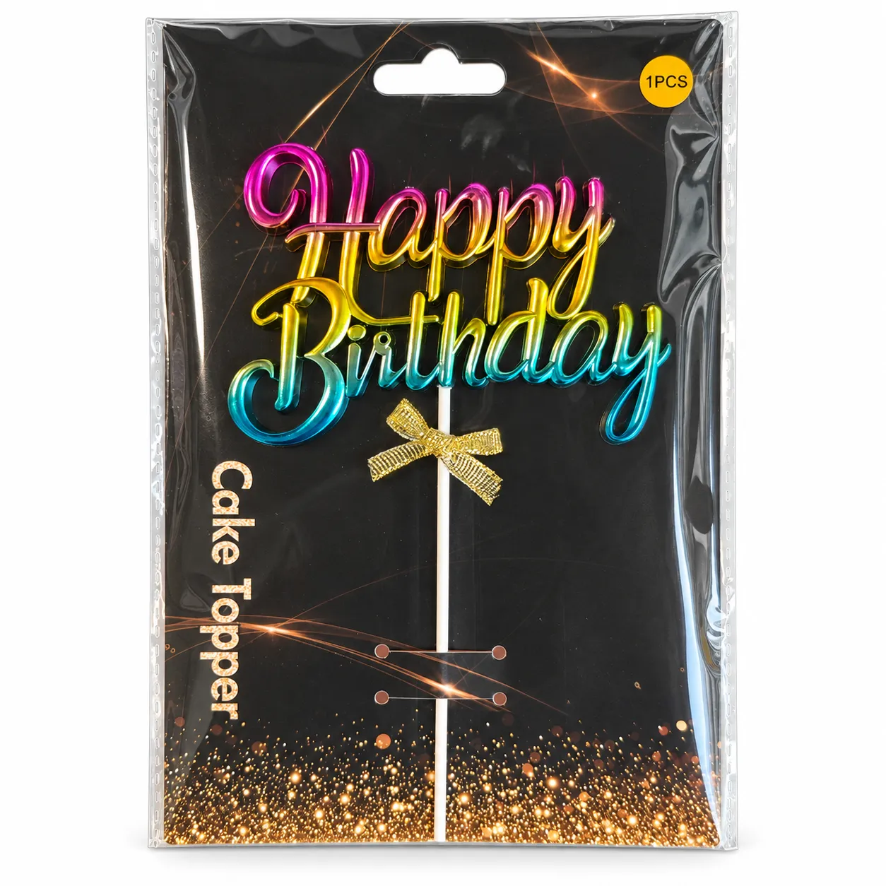 Premium Happy Birthday Pleksi Pasta Süsü