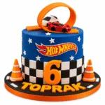 Hot Wheels Temalı Doğum Günü Pastası