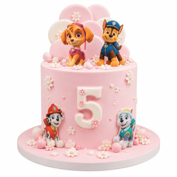 Paw Patrol Temalı Doğum Günü Pastası